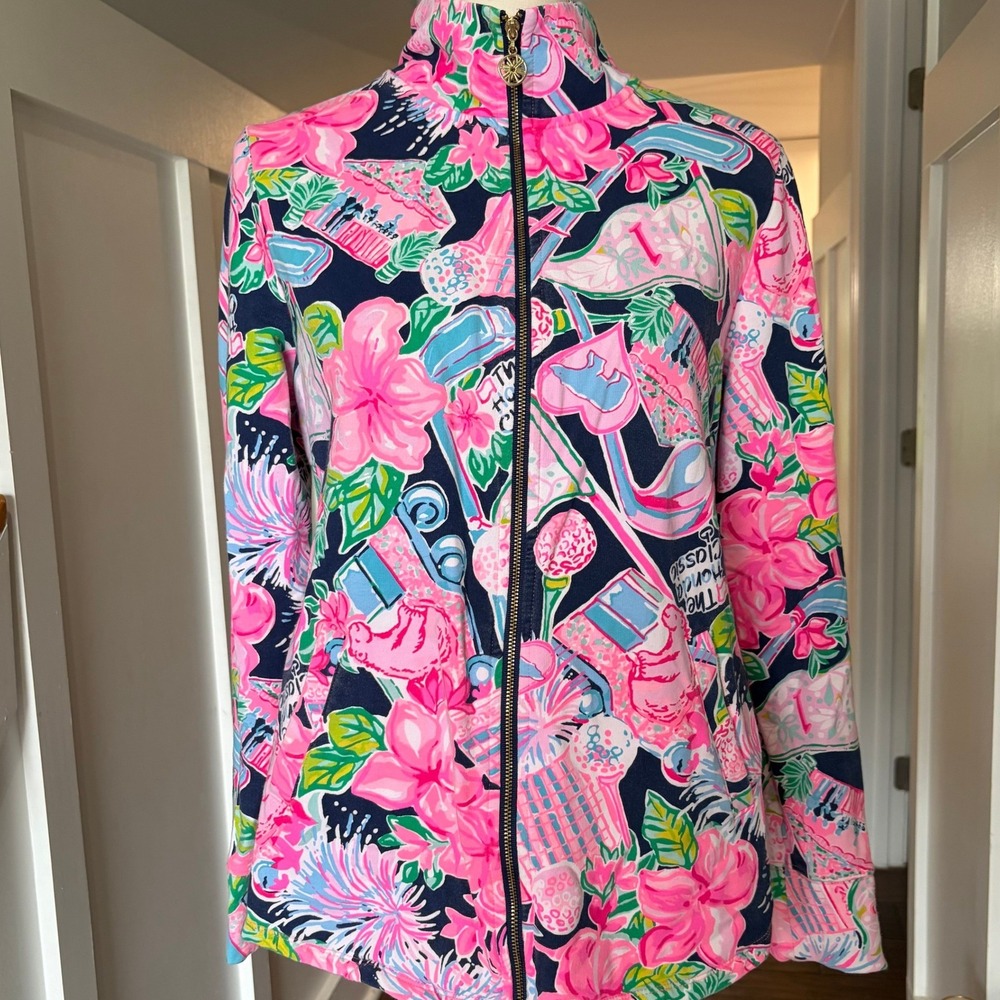 Lilly Pulitzer Leona Full Zip Jacket Golf The Honda Classic Limited Edition M
